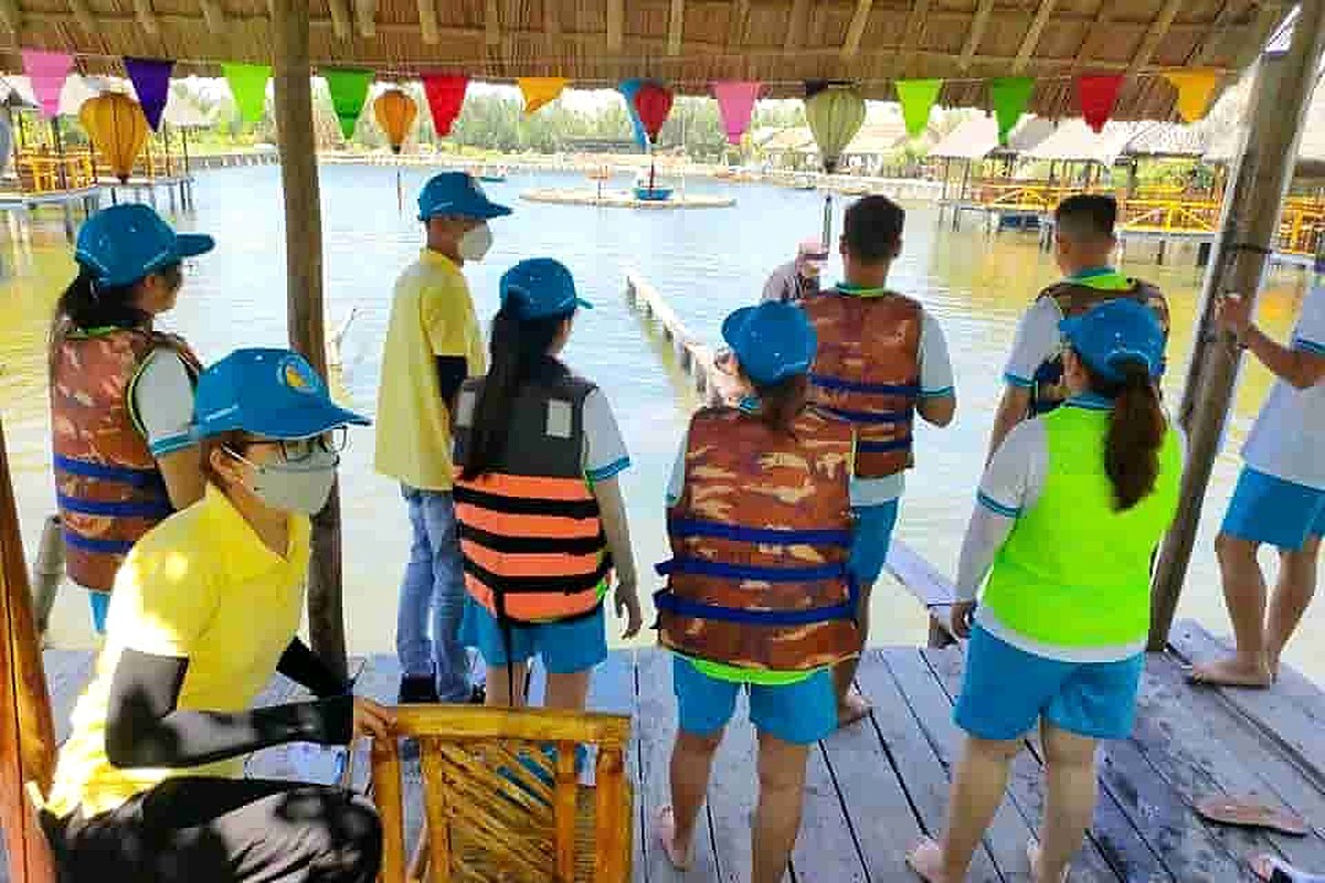 Khu trò chơi dân gian tại Eco Tour Thái Bình