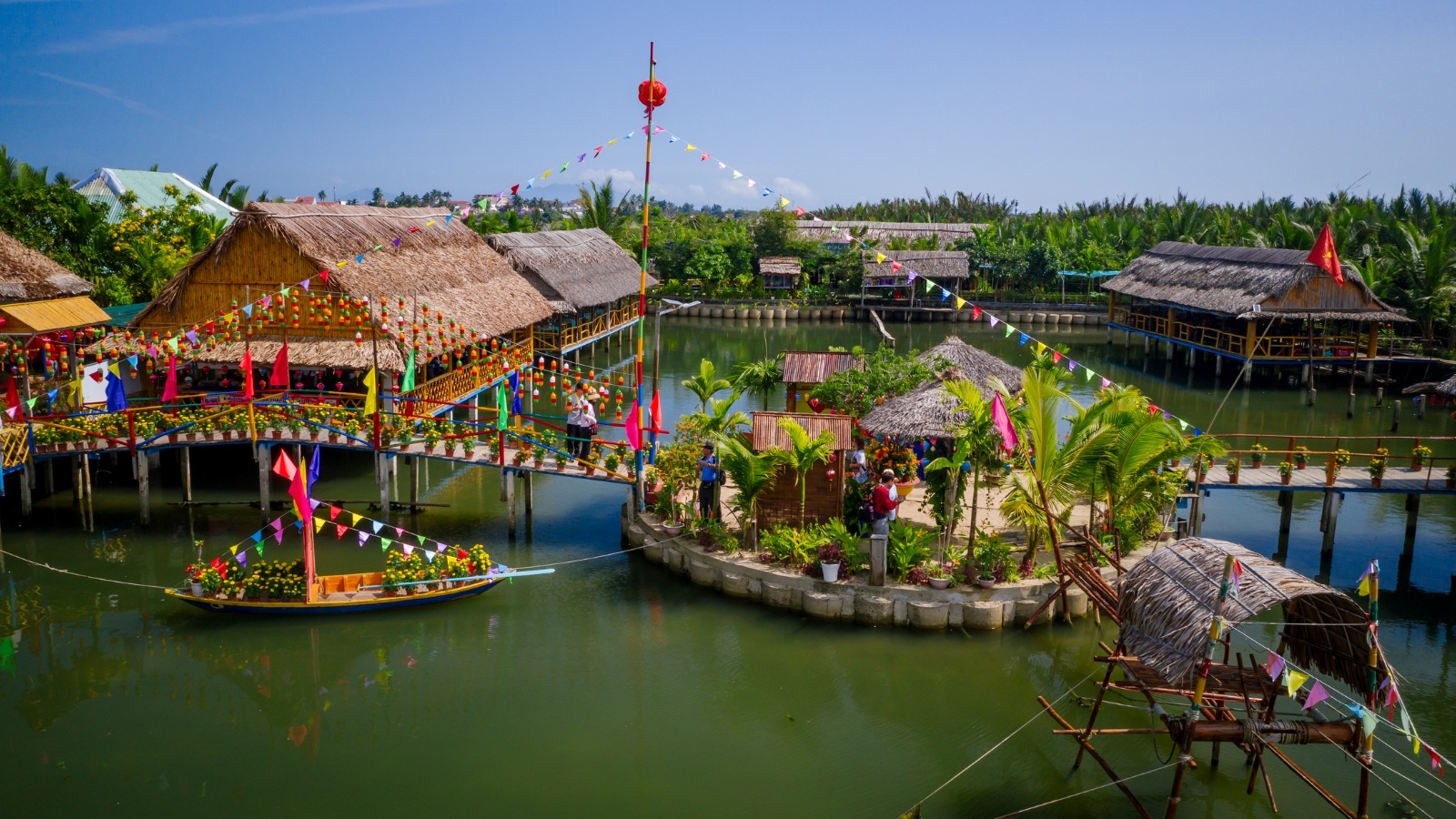 Toàn cảnh khu du lịch rừng dừa Bảy Mẫu Hội An