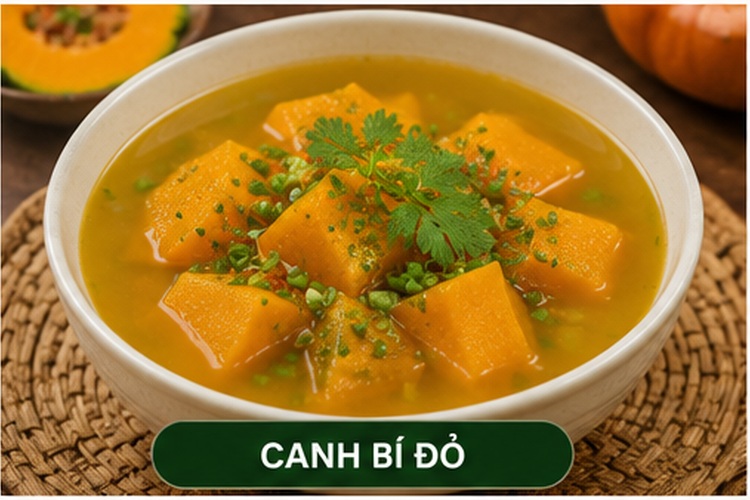 Canh bí đỏ