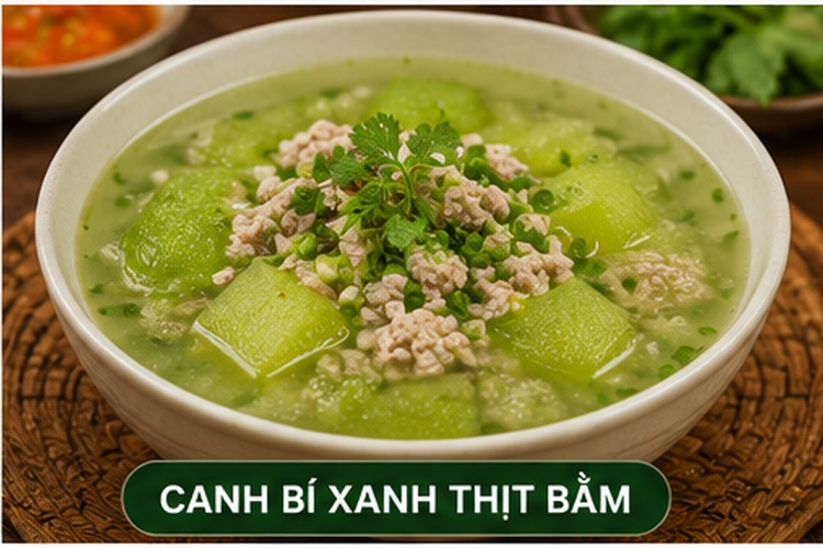 Canh bí xanh thịt bằm