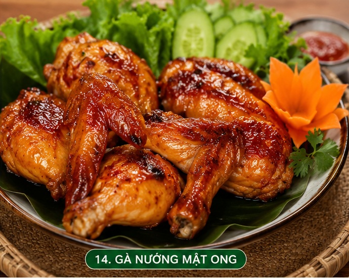 Gà nướng mật ong