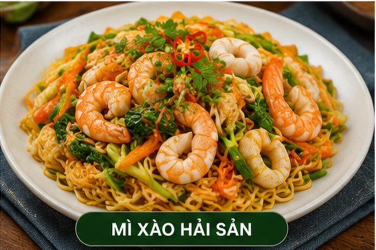 Mì xào hải sản