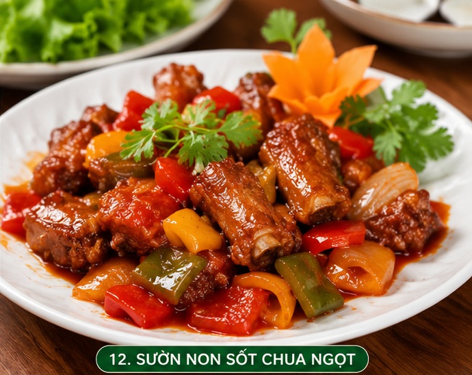 Sườn non sốt chua ngọt