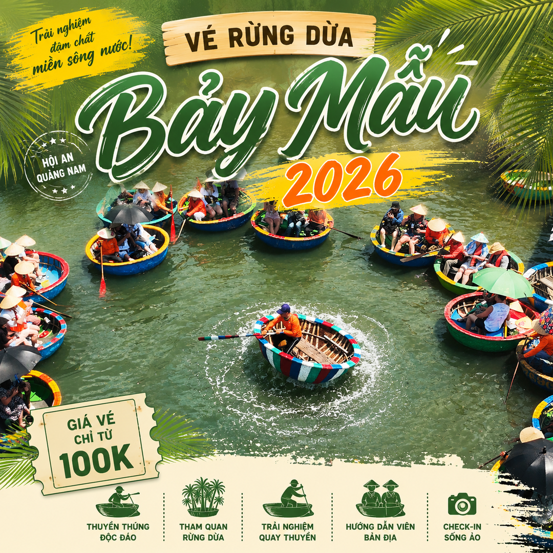 bảng giá vé rừng Dừa Bảy Mẫu